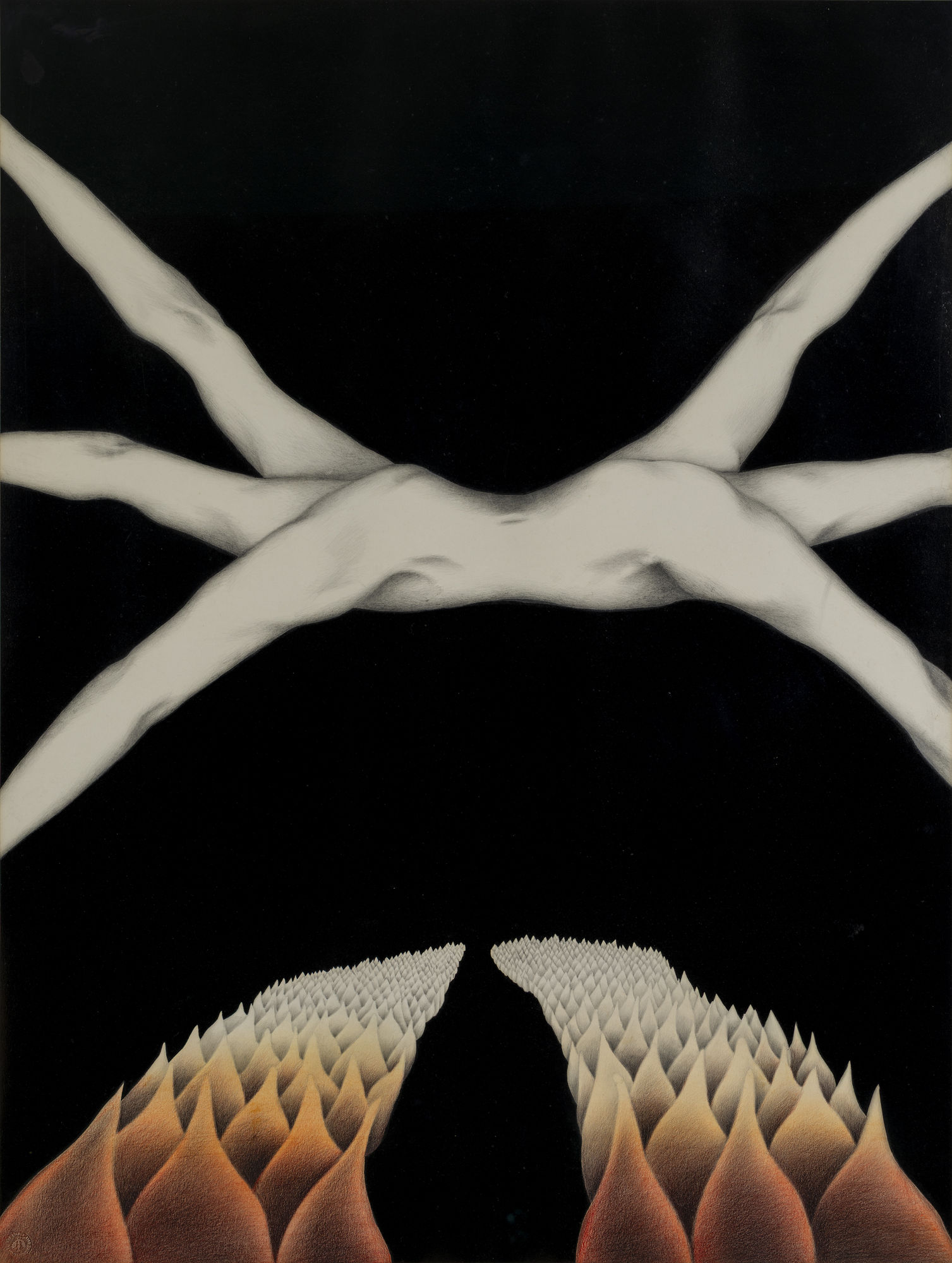 Approach, 1984 Printing Ink on Paper 40 x 30 in