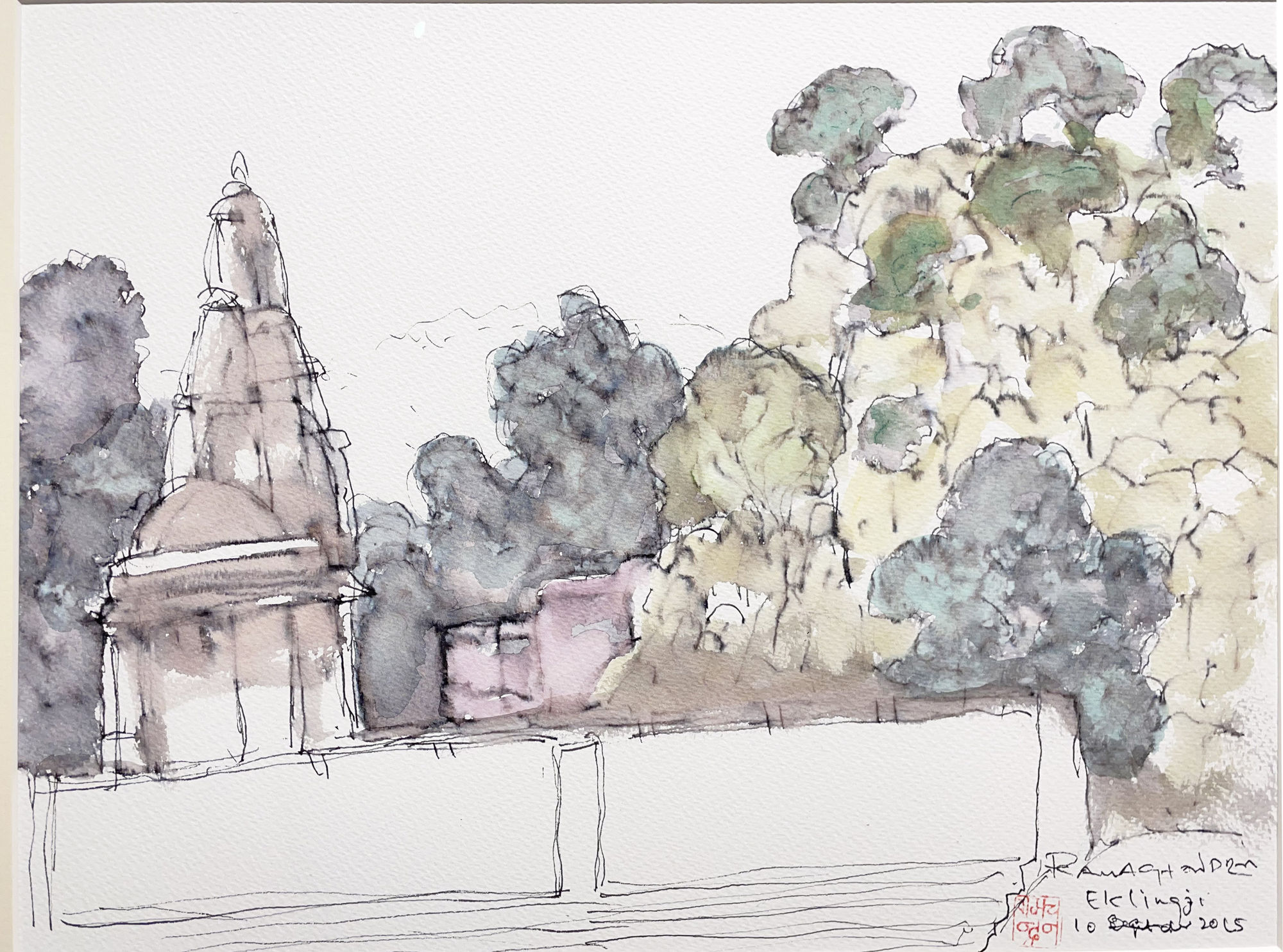 Eklinji Series Watercolour on paper 11 x 15 in 2015