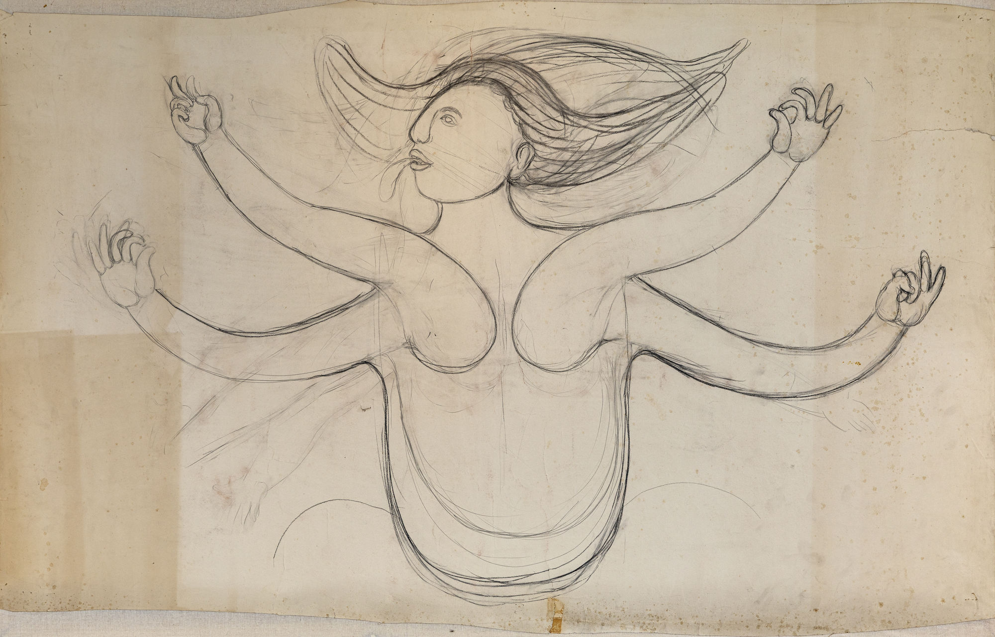 Untitled Dry pastel on paper 39.5 x 61.5 in