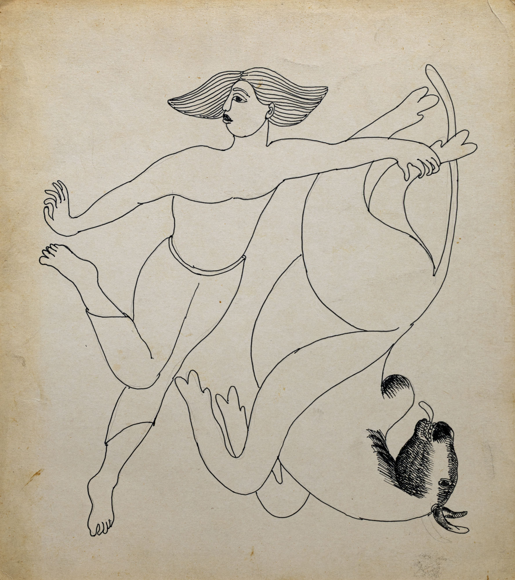 Untitled Drawing on paper 11 x 10 in