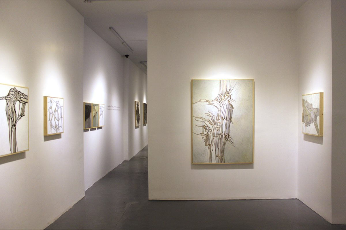 Seven decades of painting, 2015 Installation view