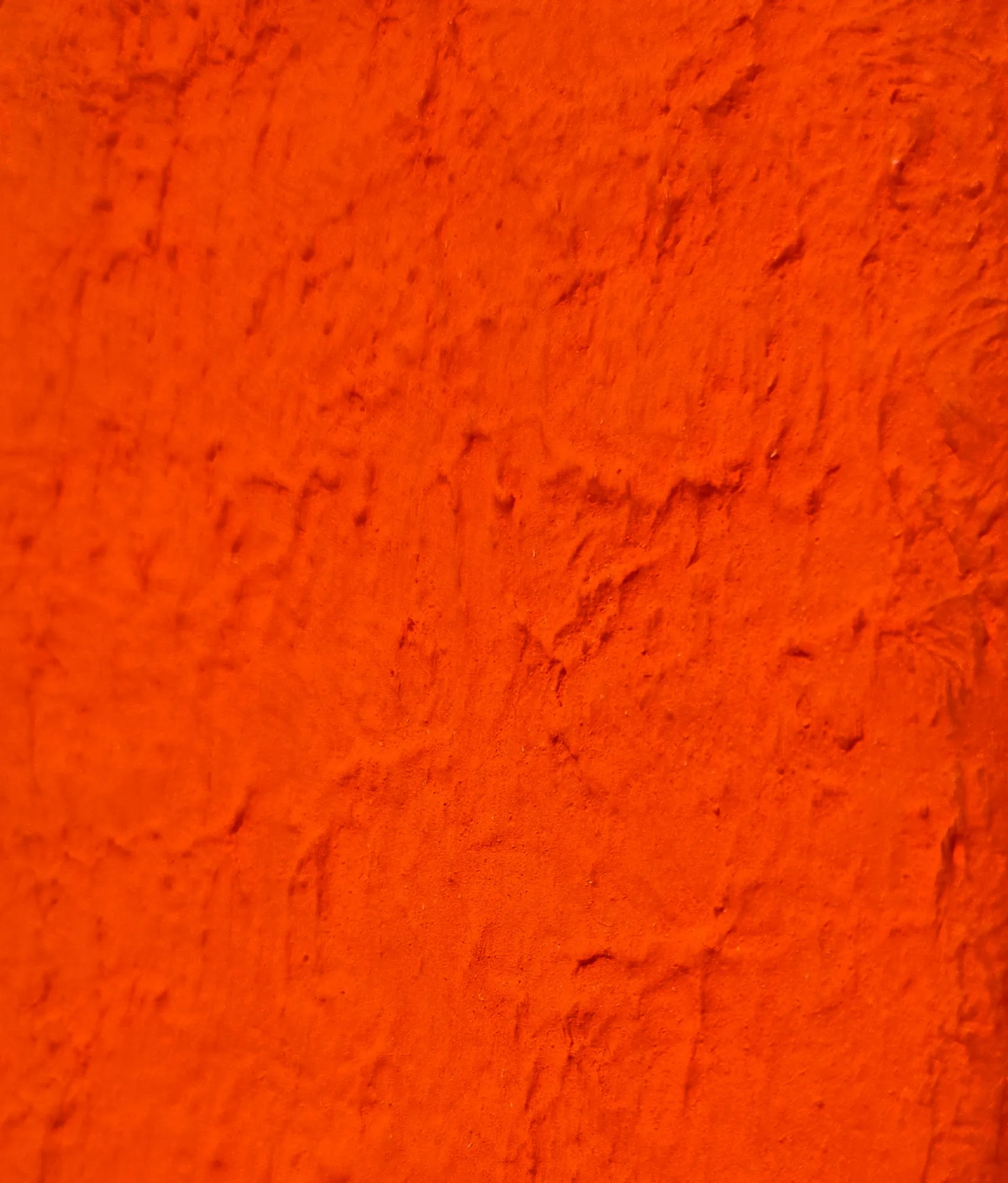 Yves Klein Monochrome M119, 1957 (fragment) « Mine-orange » pigment sur toile / "Lead orange" pigment on canvas 42 x 8 cm