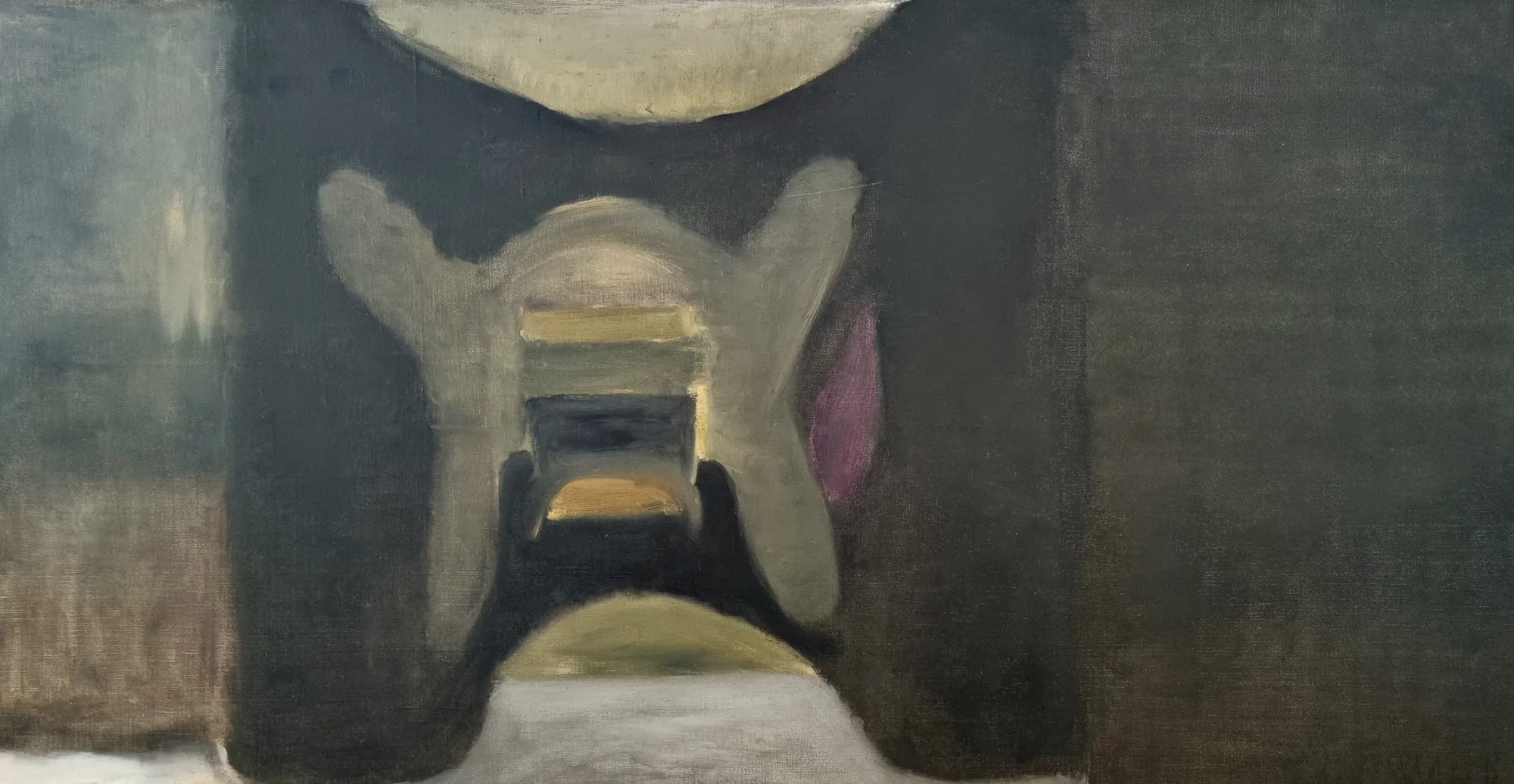 Jean Messagier Hiver 51, 1951 Huile sur toile / Oil on canvas 55 x 100 cm