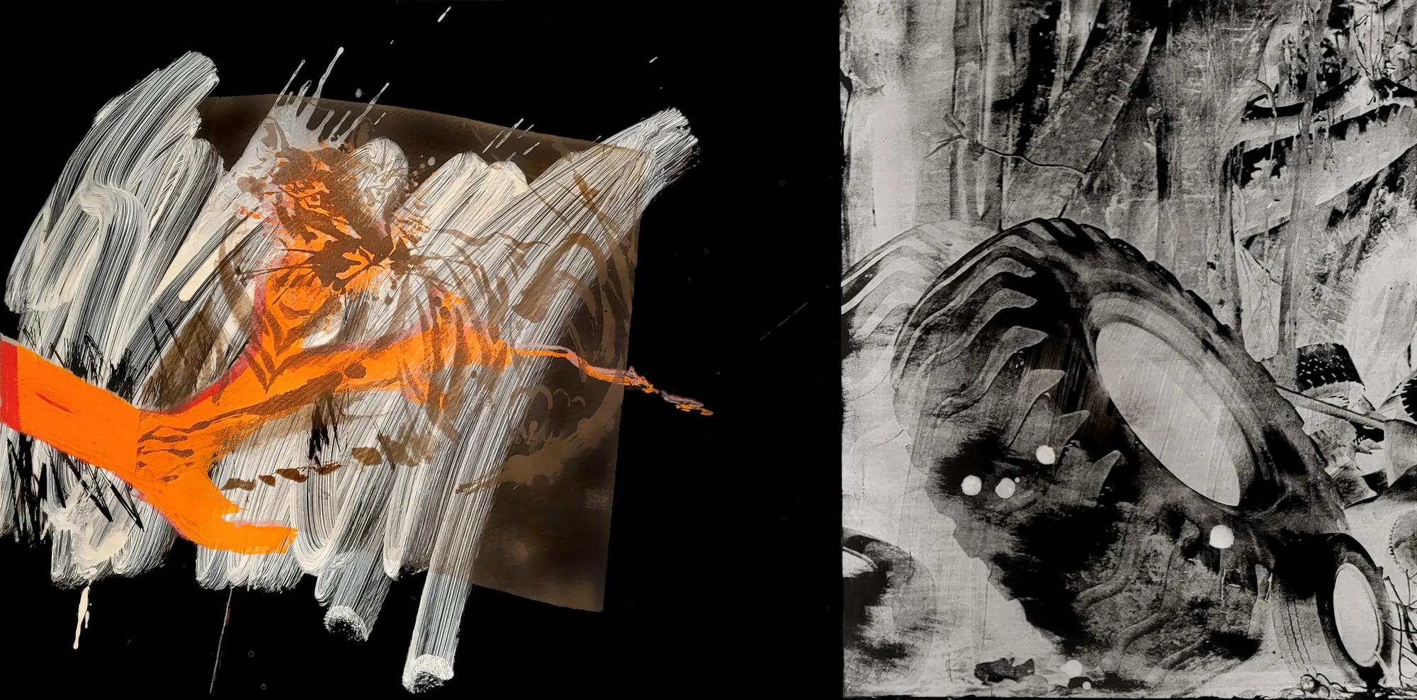 Robert Rauschenberg China Slipper (Urban Bourbon), 1988 Acrylique sur aluminium / Acrylic on aluminium 60 x 122 x 4 cm