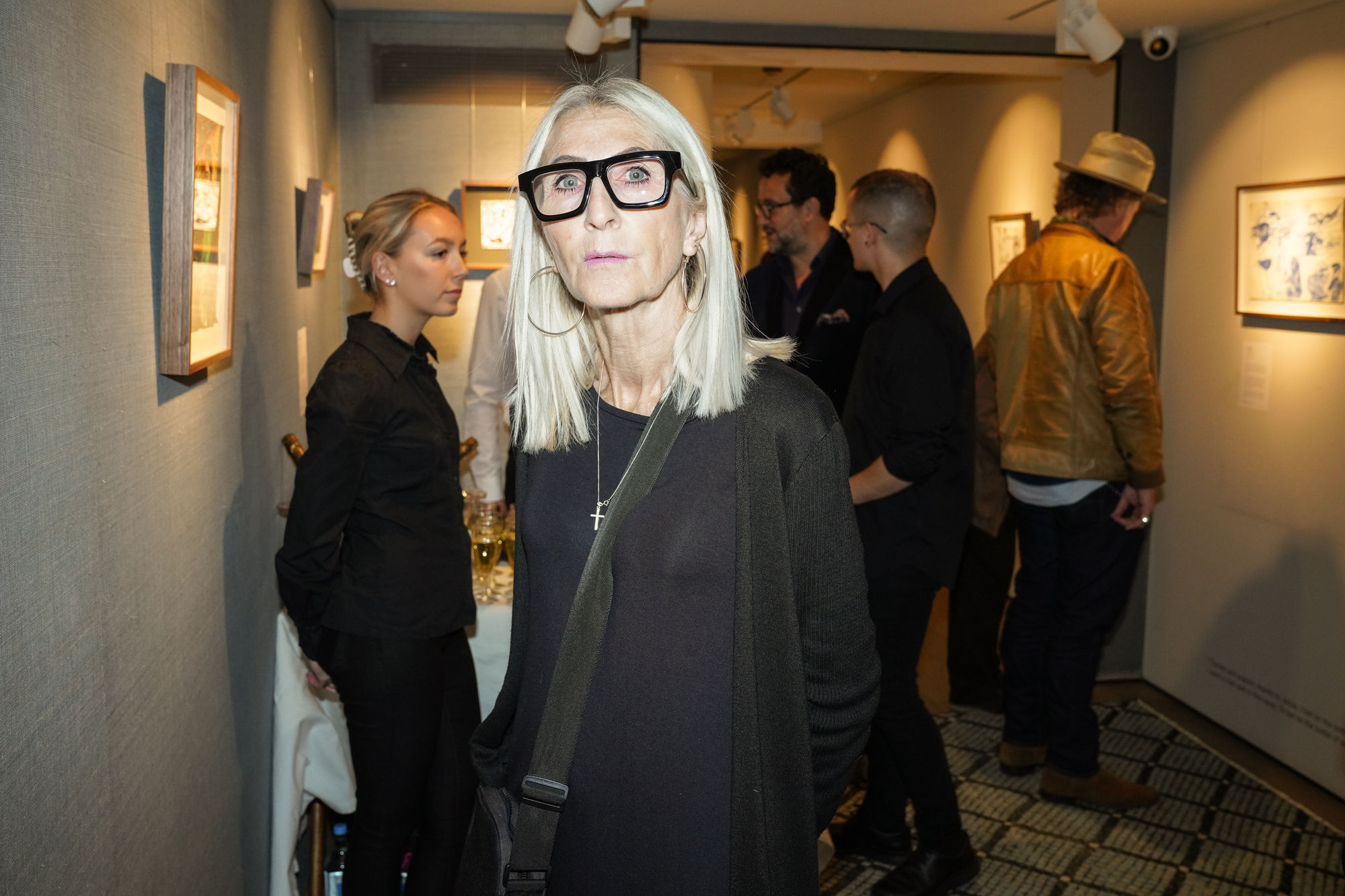 Guests at the exhibition opening