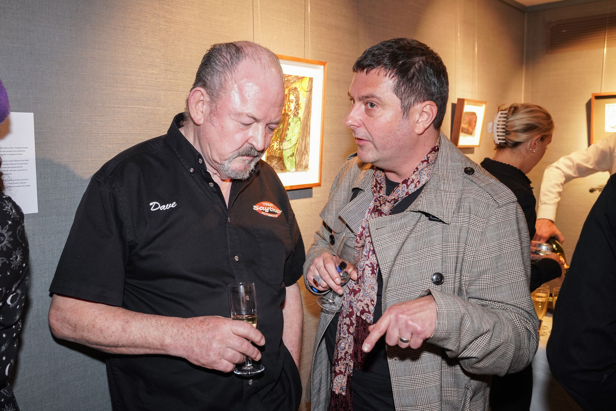 Guests at the exhibition opening