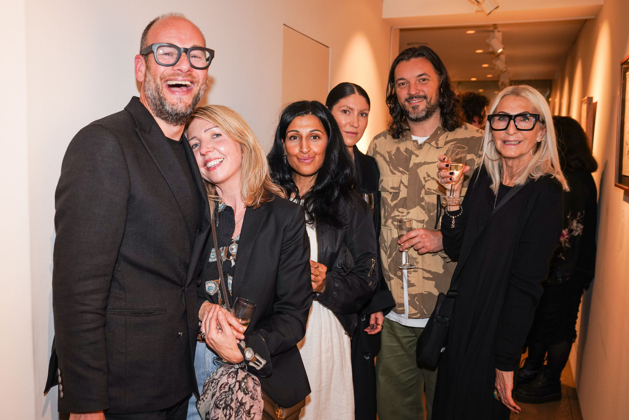 Guests at the exhibition opening