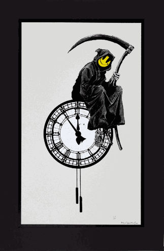Banksy Grin Reaper print