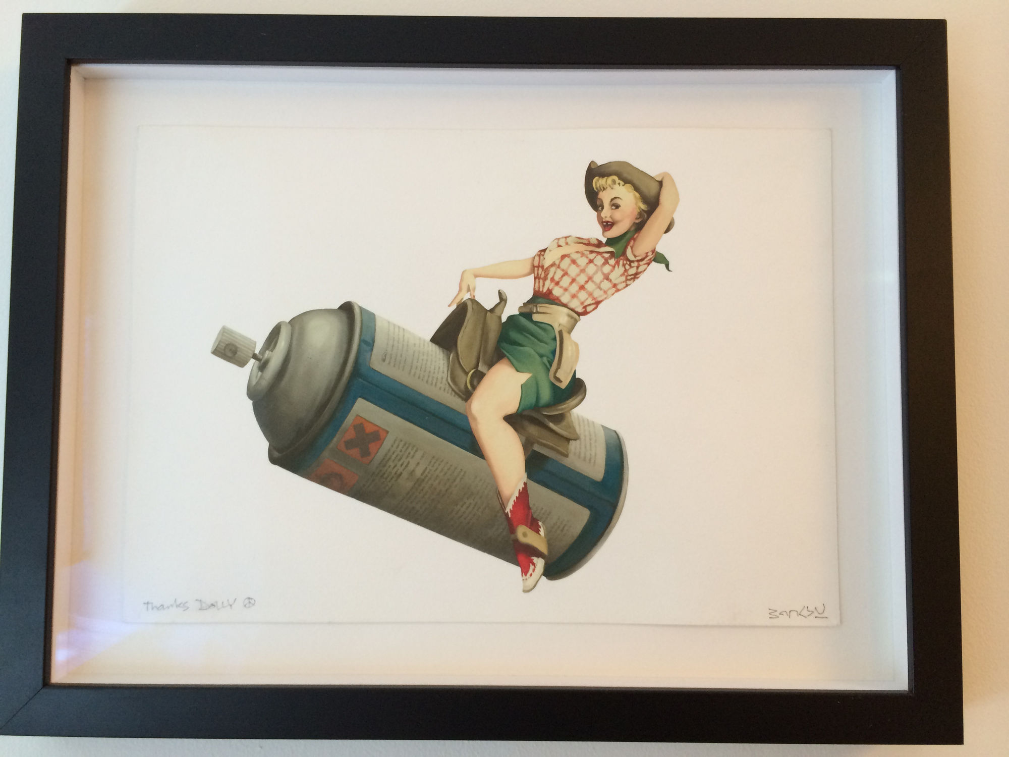 Banksy Rodeo Girl print