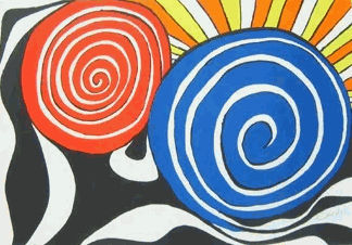 Alexander Calder Orangina lithograph