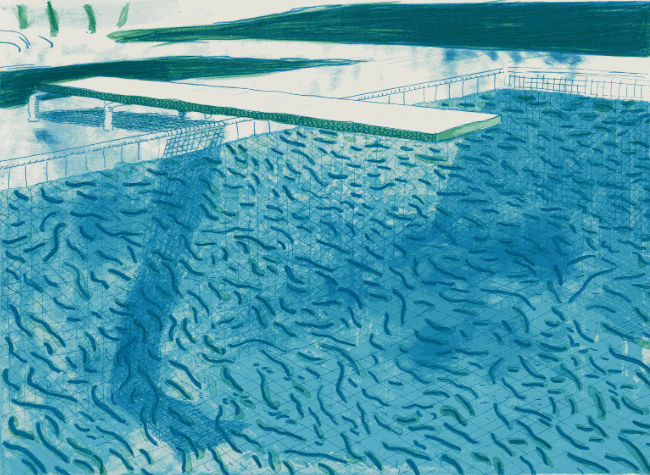 Lithograph Of Water 1 David Hockney