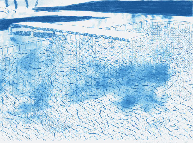 Lithograph Of Water 2 david hockney