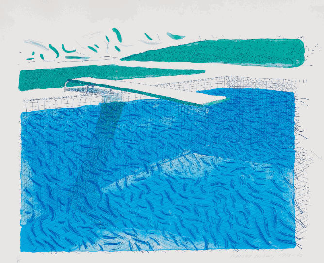 Lithograph Of Water 6 hockney