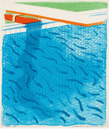 Pool Made With Paper And Ink david hockney