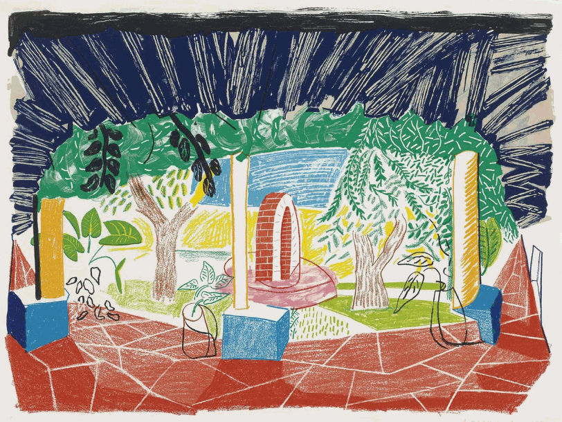 View Of Hotel Well I David Hockney