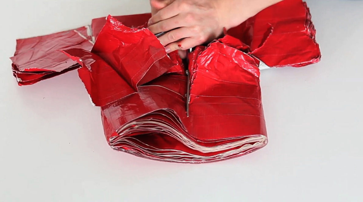 William Mackrell Cutting Through Red Tape performance piece