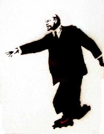 Lenin On Skates Banksy Print