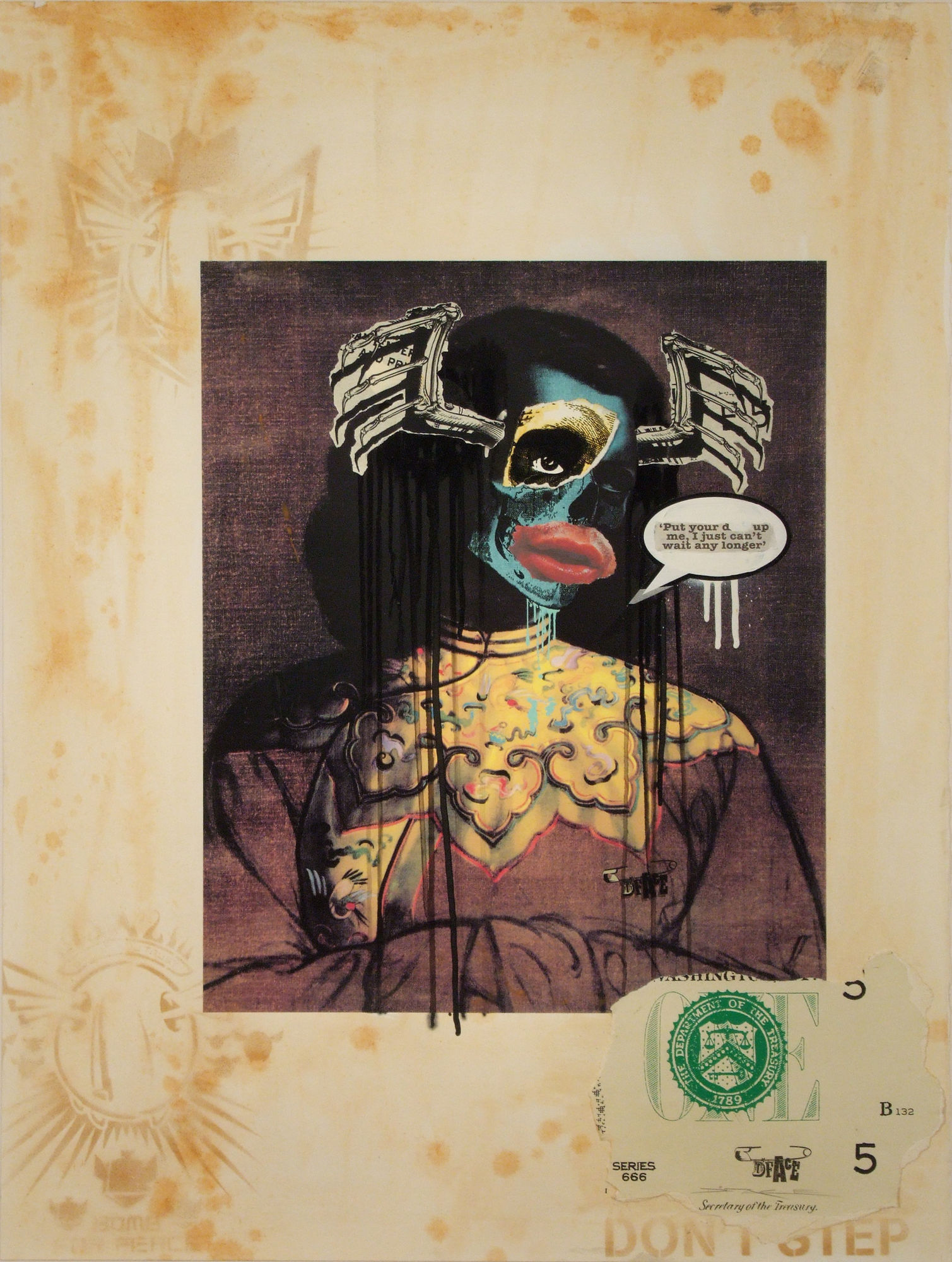 Dface Greenlady collage