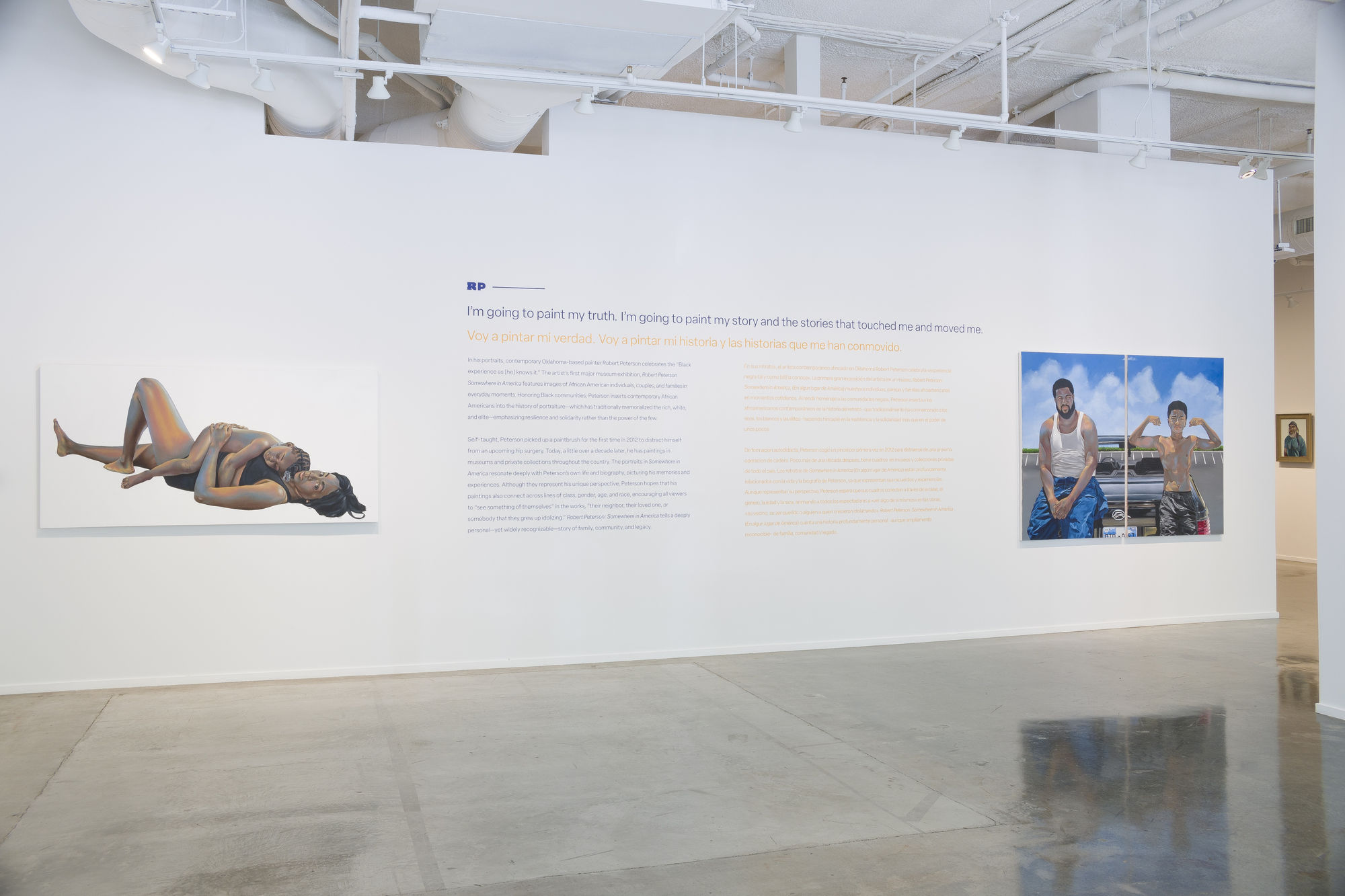 Installation view, Robert Peterson: Somewhere in America, 2025. Photo: Evan Sheldon.