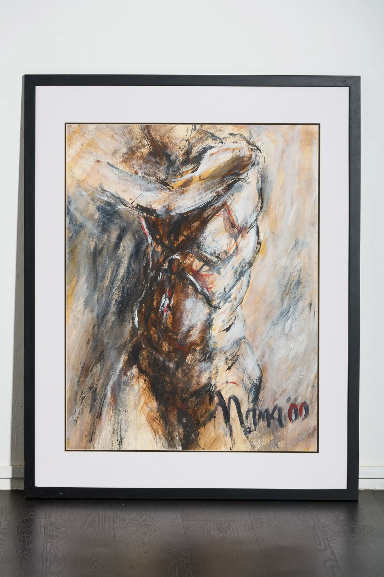 Solamalay Namasivayam, Nama '00, 2000, Gouache on paper, 91.5 (W) x 115 (H) cm (framed)