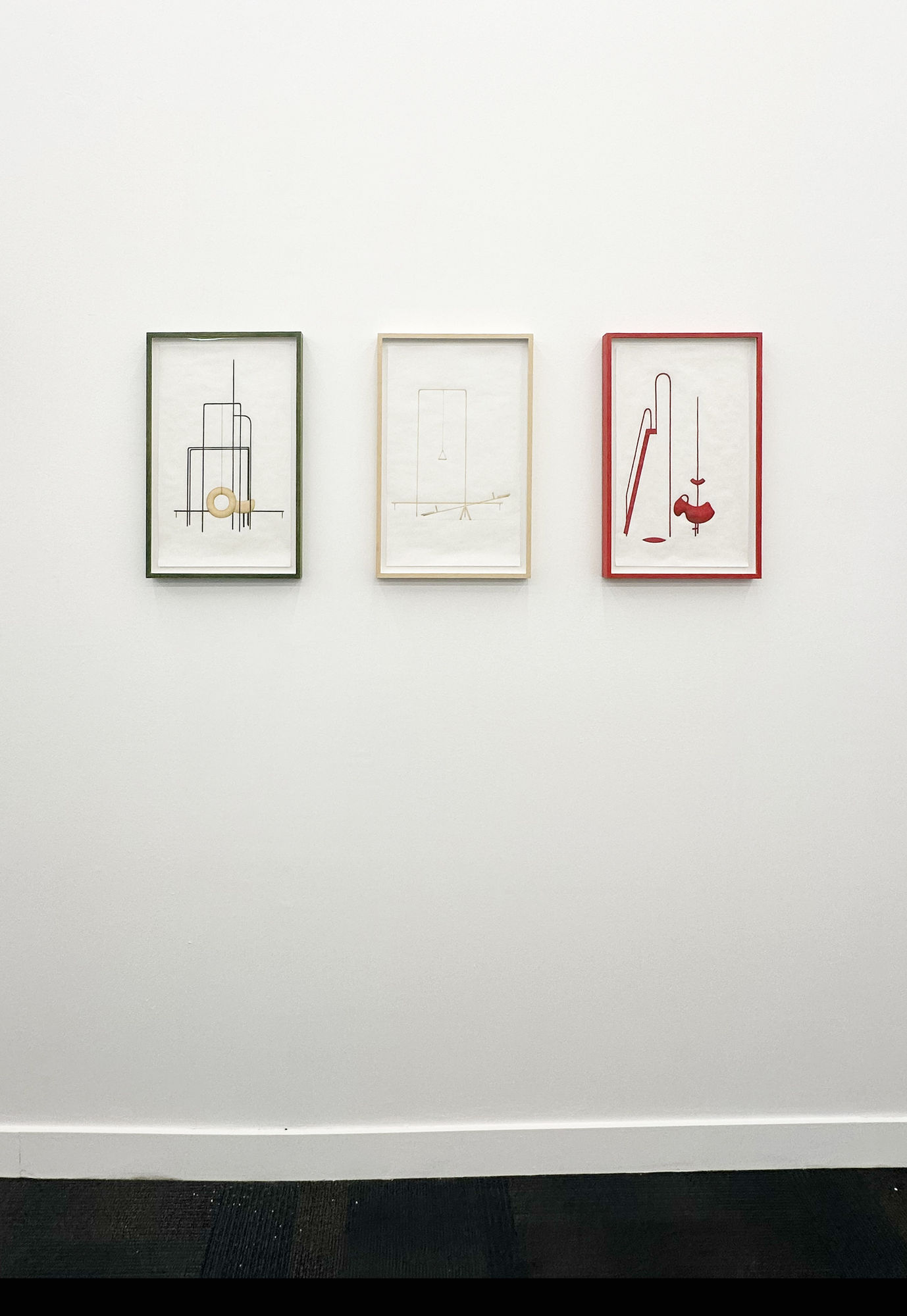 installation view of Material Art Fair booth B23 with Jeff Grant and Tamara johnson