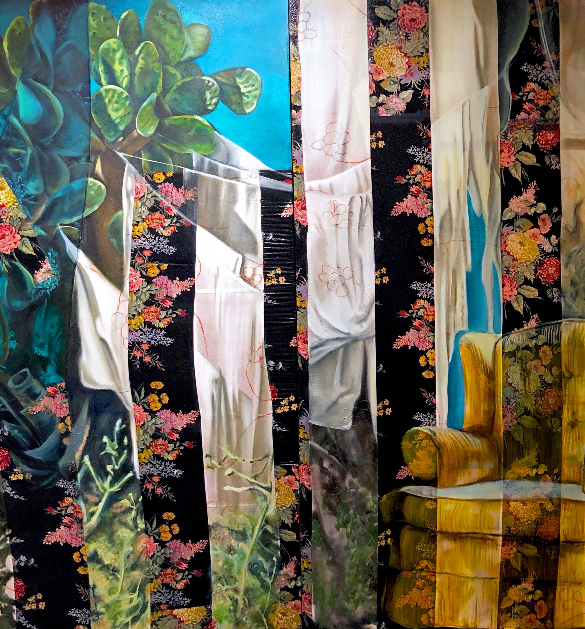 painting of abstract landscape by Michelle Cortez Gonzales