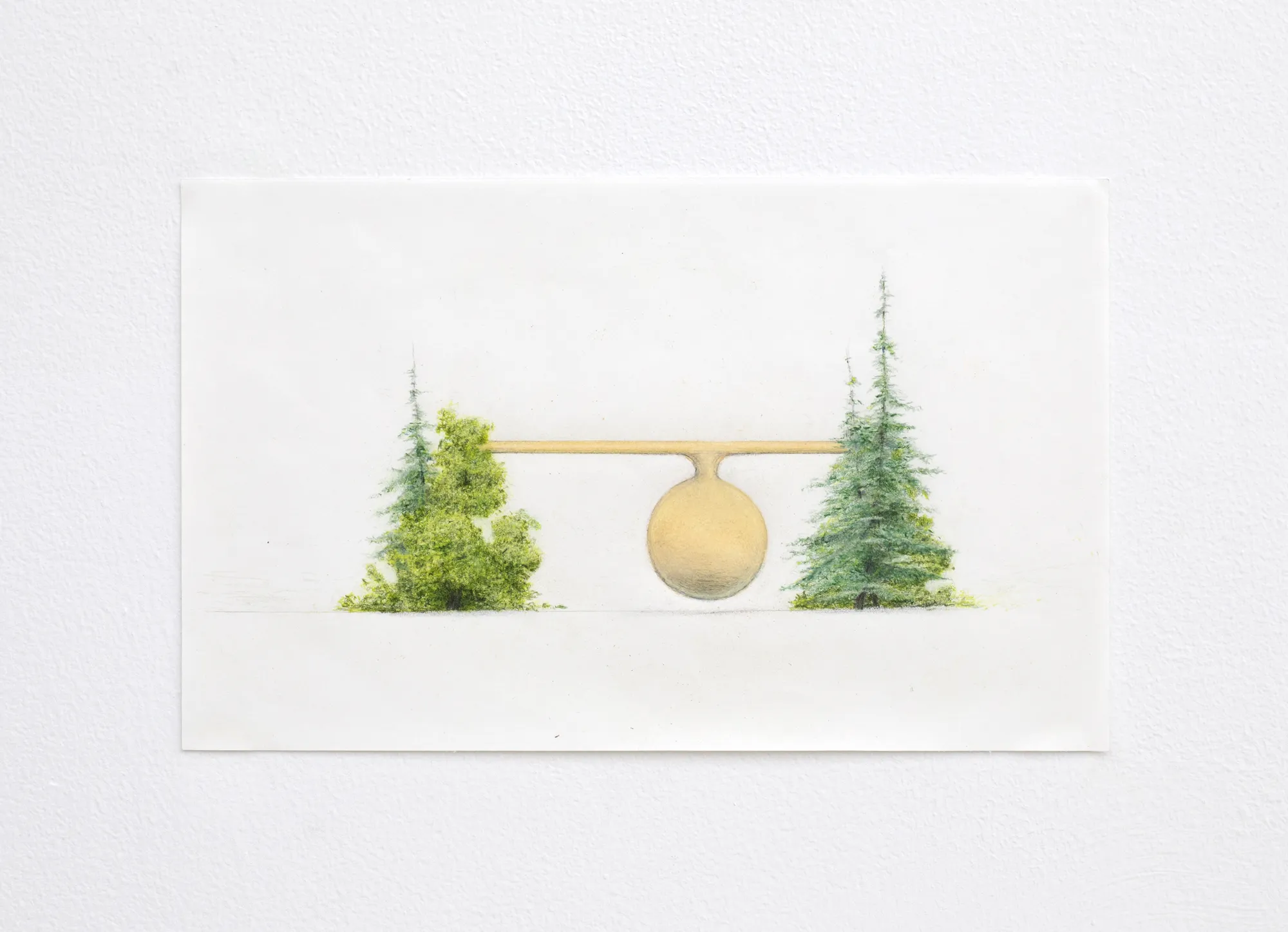 pencil drawing of trees