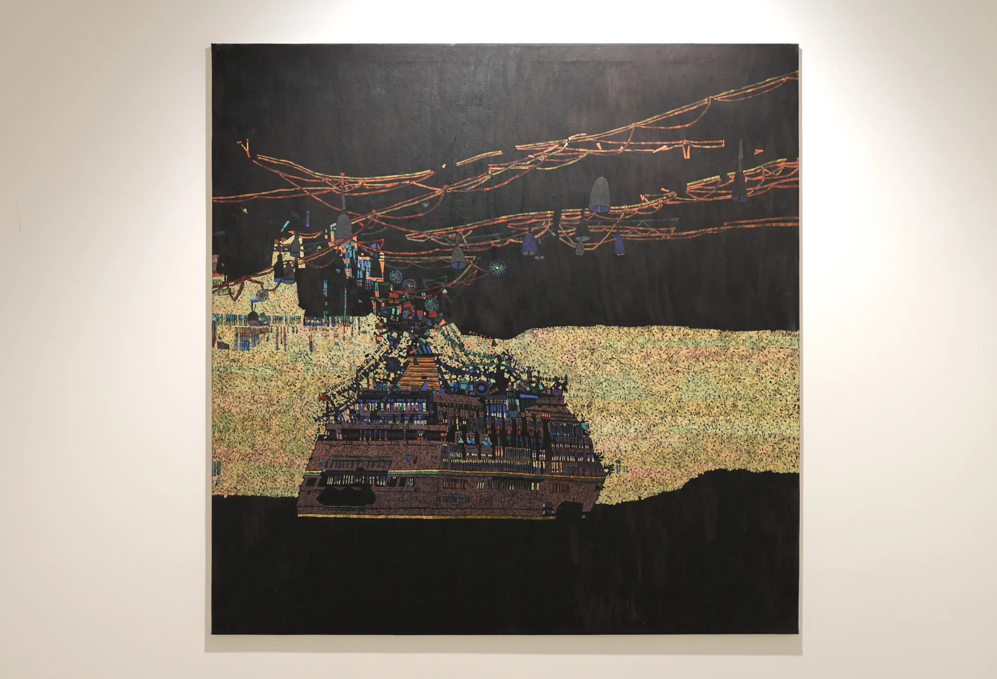 Dasha Rybina, ARK, 2018, oil on canvas, 135 x 135 cm