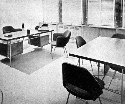Pirelli S.A office by Ambiente. Sao Paulo, Brazil. ca. 1961.