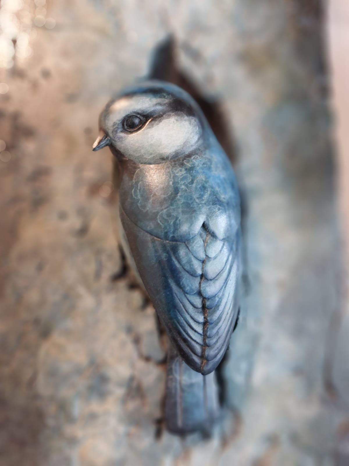 Blue Tit Plaque (detail)