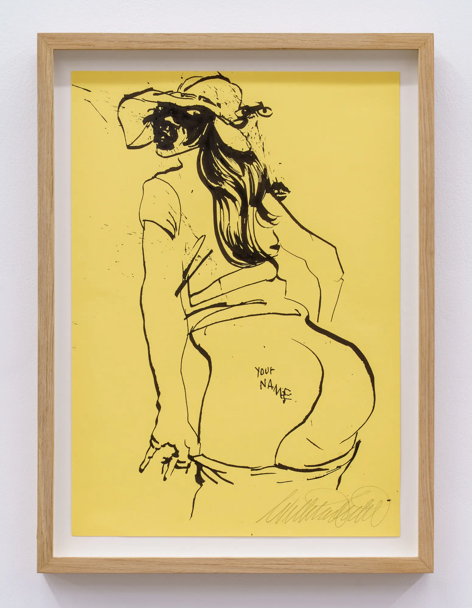 Willehad Eilers Your Name, 2025 Ink on paper 21 x 29.7 cm 8 1/2 x 11 1/2 in Unique