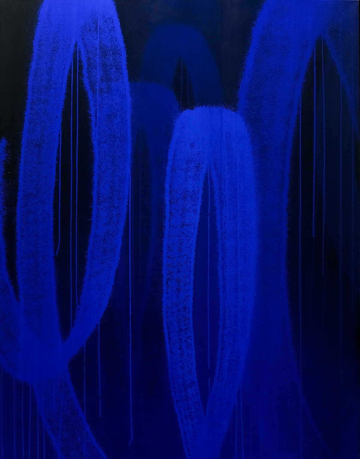 Franck Noto, Traits de caractère, F80BT, acrylique sur toile, 146 x 114 cm