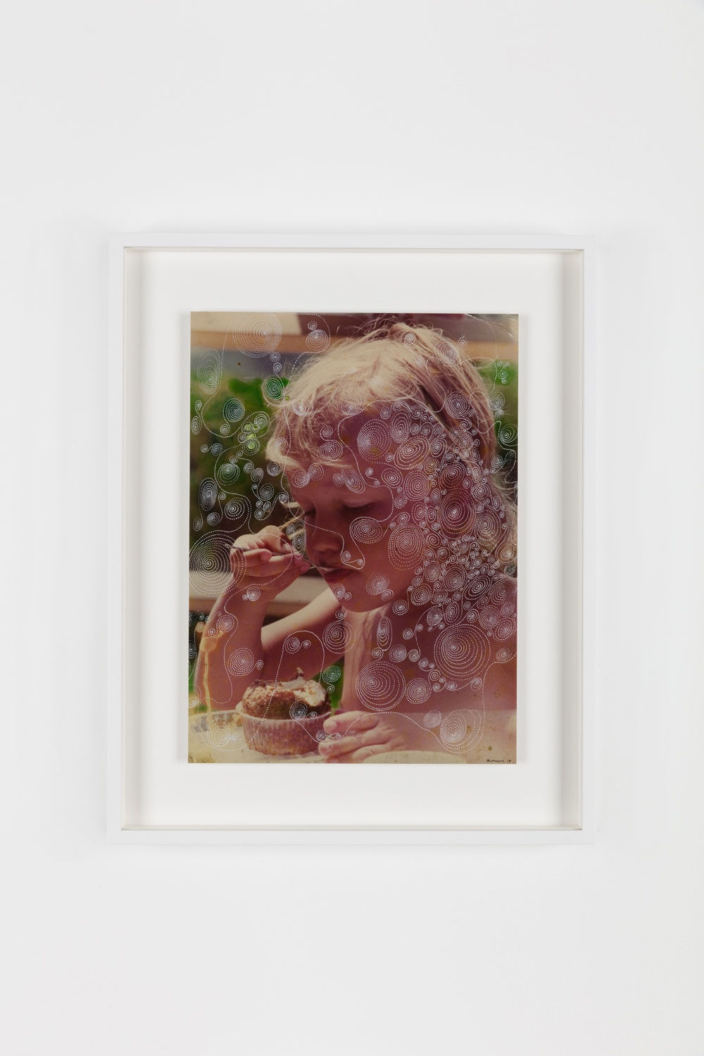 Sebastiaan Bremer, Gold Leaf Slumbers, 2017, Archival inkjet pigment print on resin coated paper with hand additions in pigment pen and photo retouch dye, 32.4 x 23.7 cm, 12 3/4 x 9 3/8 in, Framed: 43 x 34.4 x 3.7 cm, 16 7/8 x 13 1/2 x 1 1/2 in