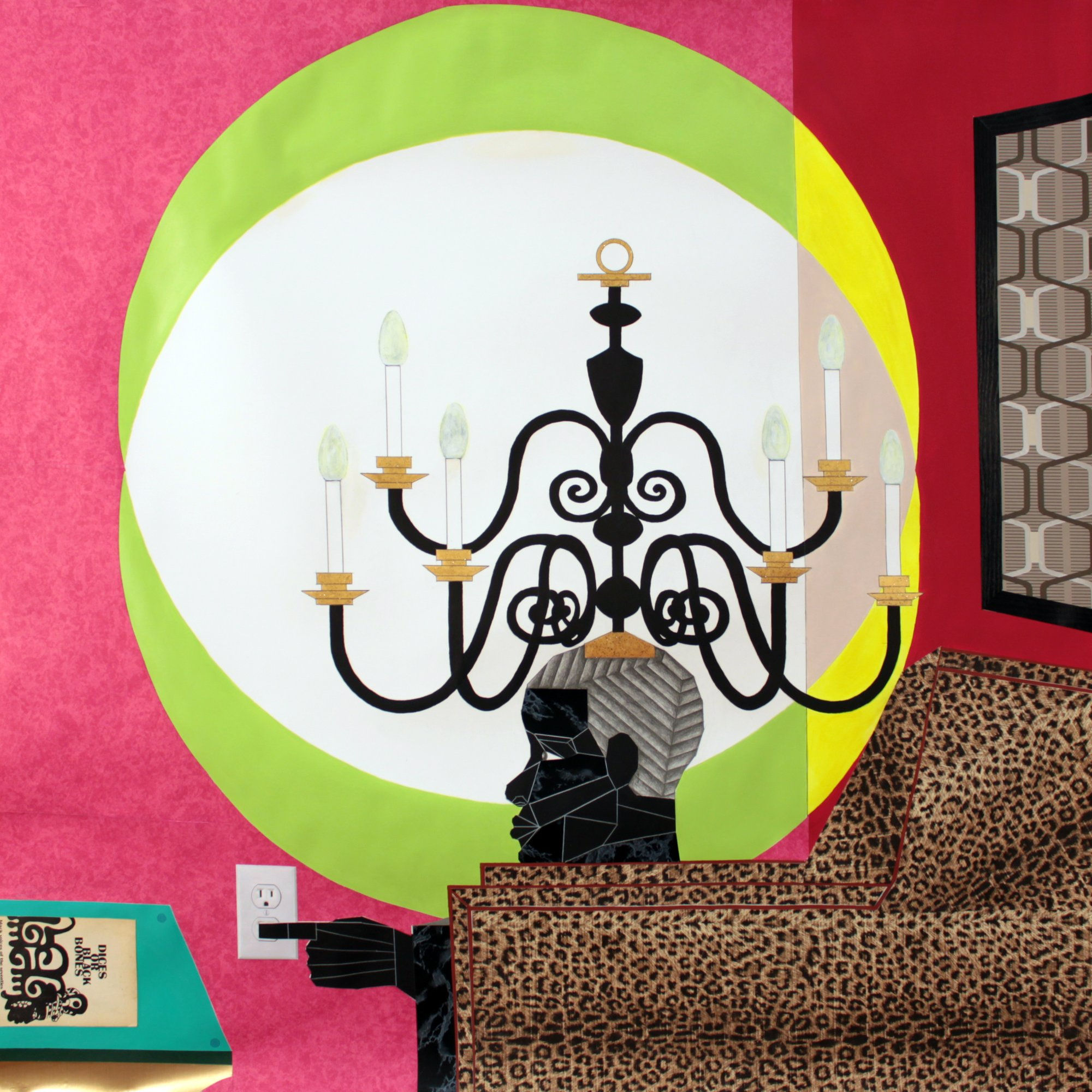 Derrick Adams, Illuminary Luminating, 2013, mixed media collage on paper, framed: 137.5 x 137.5 x 5 cm, 54 1/8 x 54 1/8 x 2 in, Unframed Dimensions: 127 x 127 cm, 50 x 50 in