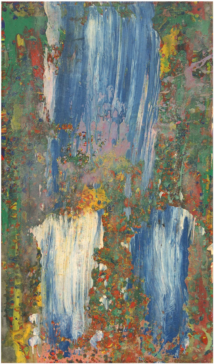 Frank Bowling, At Swim Two Manatee, 1978, Acrylic on canvas, 116.4 x 68.5 cm, 45 7/8 x 27 in