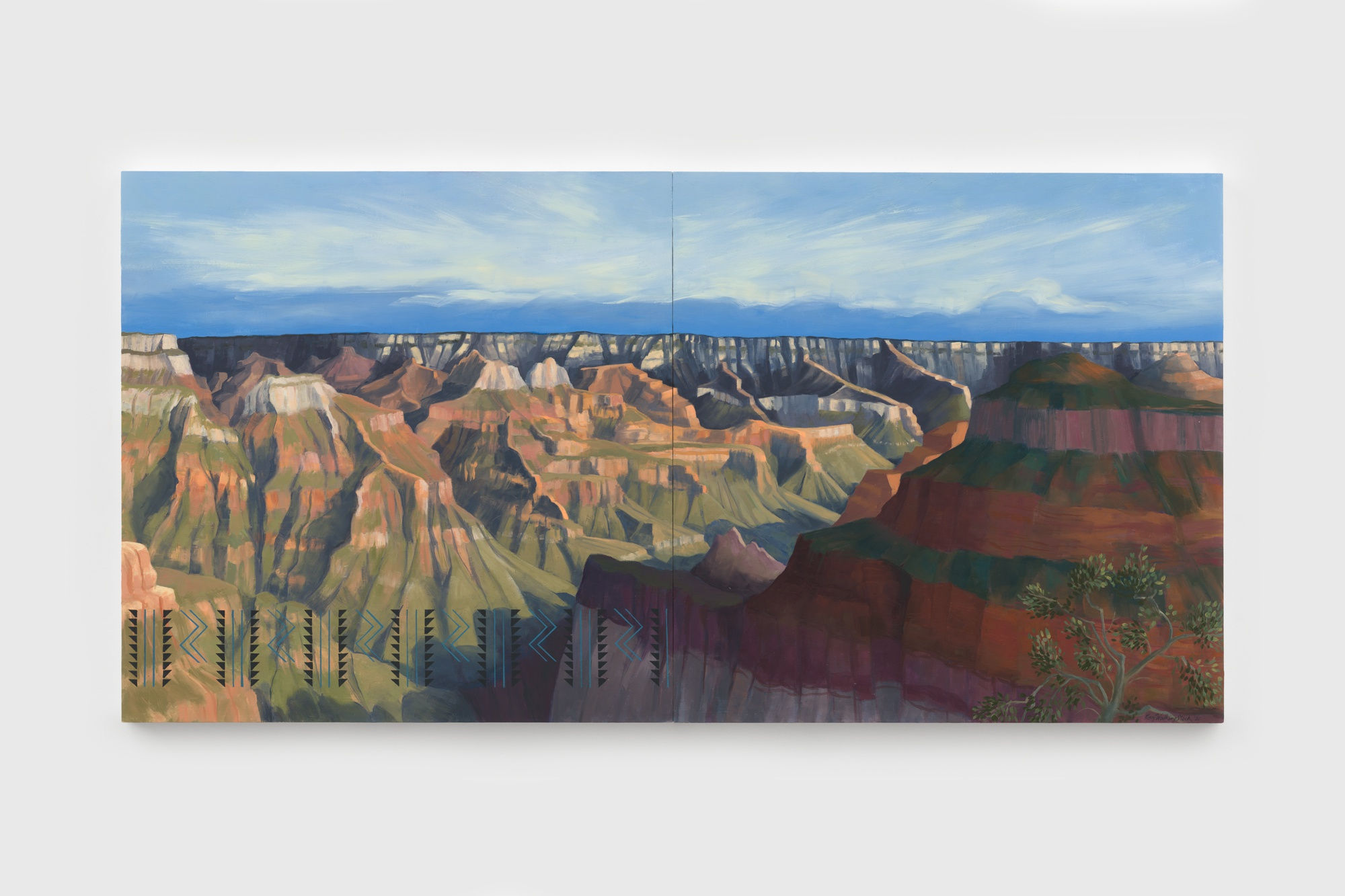 Kay WalkingStick, On the North Rim, 2021