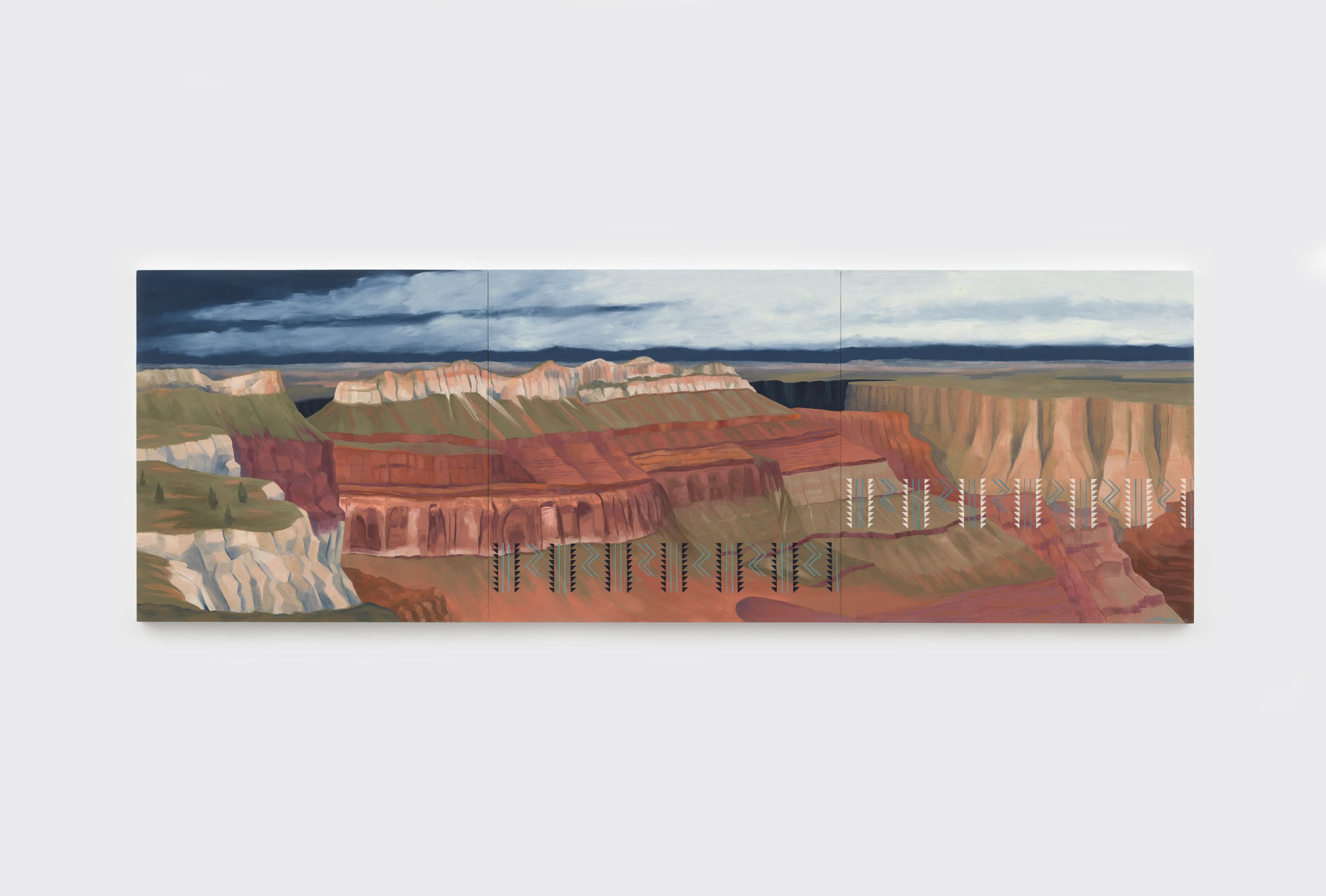 Kay WalkingStick, The San Francisco Peaks Seen From Point Imperiale, 2021