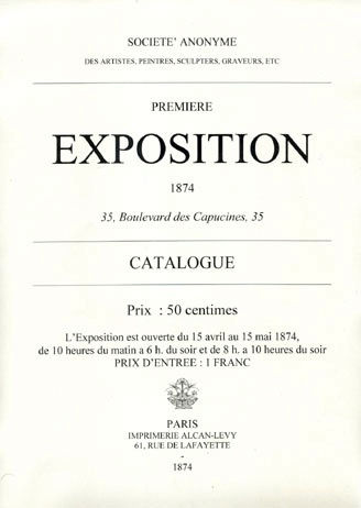 Poster of the First Impressionist Exhibition