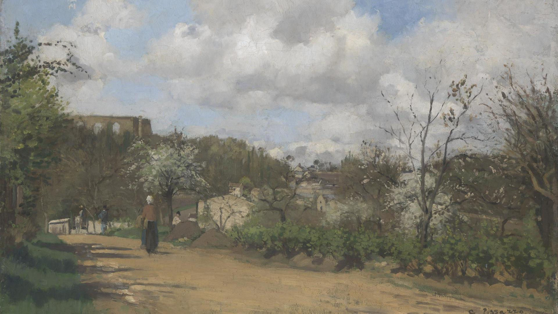 Pissarro, View from Louveciennes, 1869-70 (National Gallery, London)