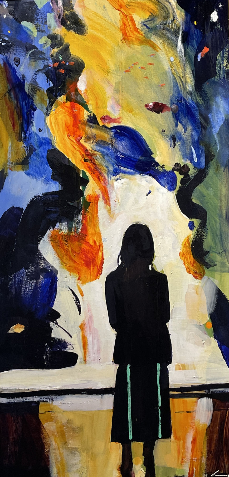 Adam Grosowsky, Woman Looking at Fish