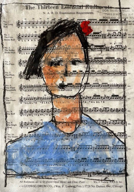 Robert Schlegel (1947-2021), Red Bow (The 13 Essential Rudiments), c2021