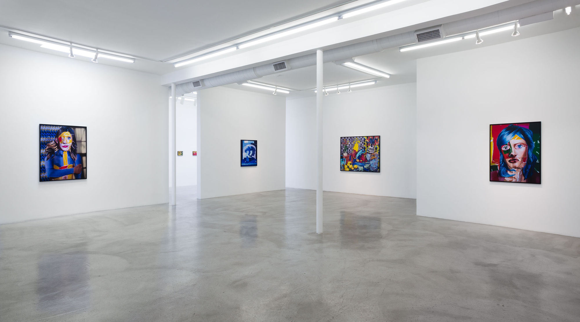 Installation view of Daniel Gordon: The Green Line at M+B, 2013
