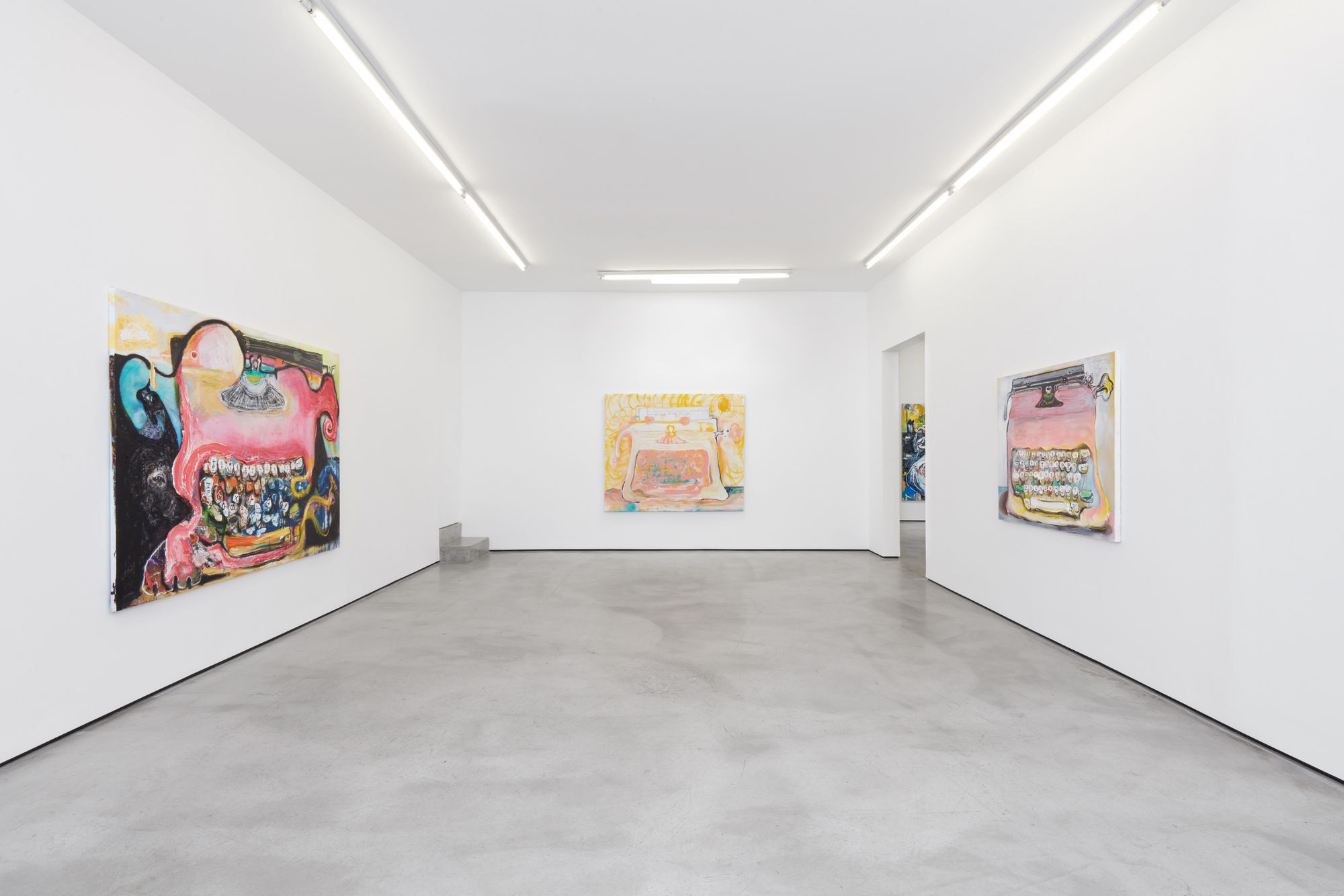 Installation view of Sam Messer, Go to it laughing, 2022