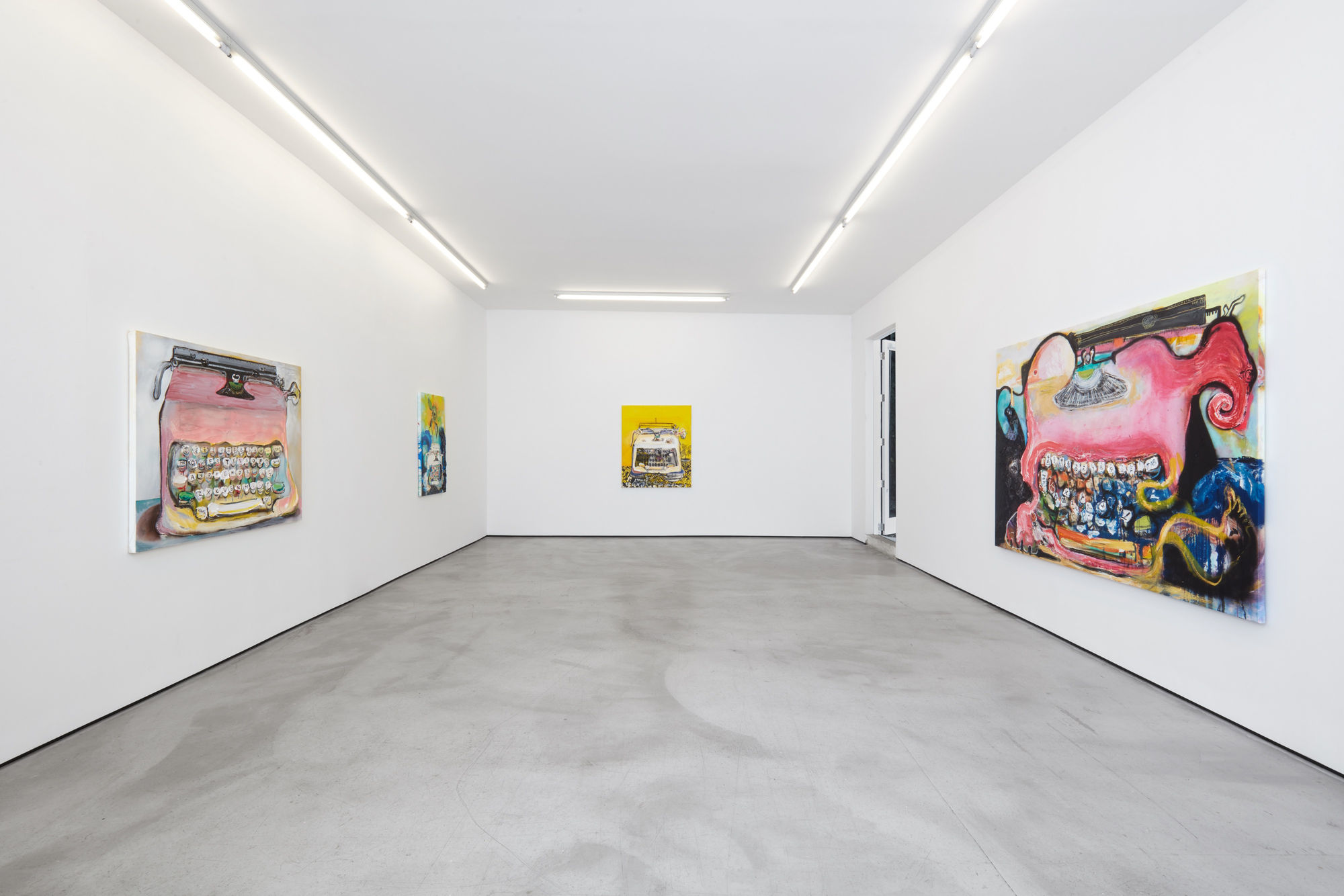 Installation view of Sam Messer, Go to it laughing, 2022
