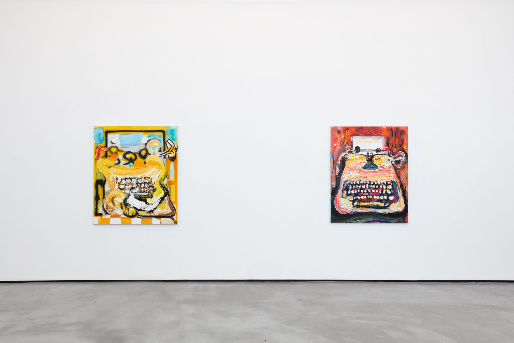 Installation view of Sam Messer, Go to it laughing, 2022