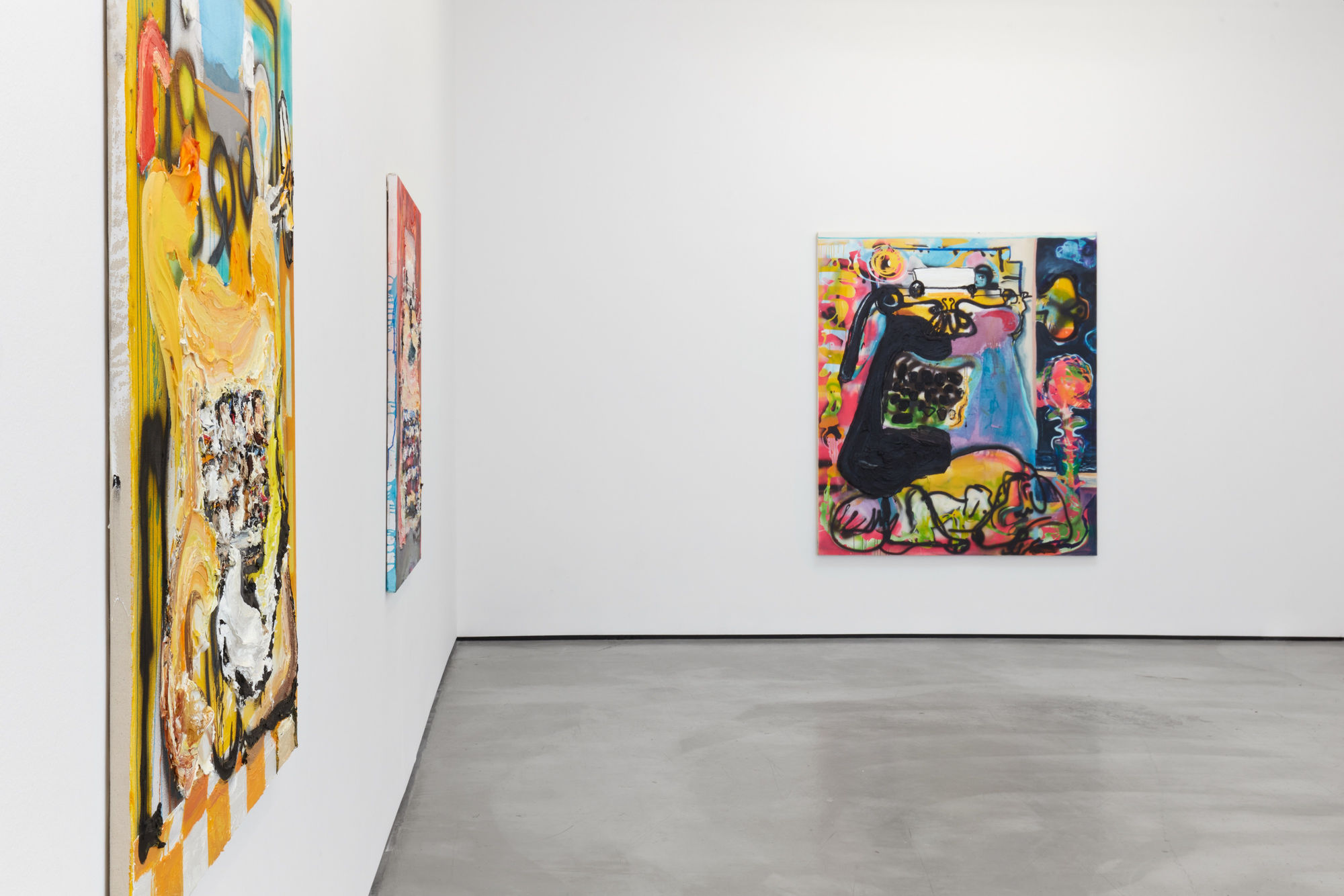 Installation view of Sam Messer, Go to it laughing, 2022