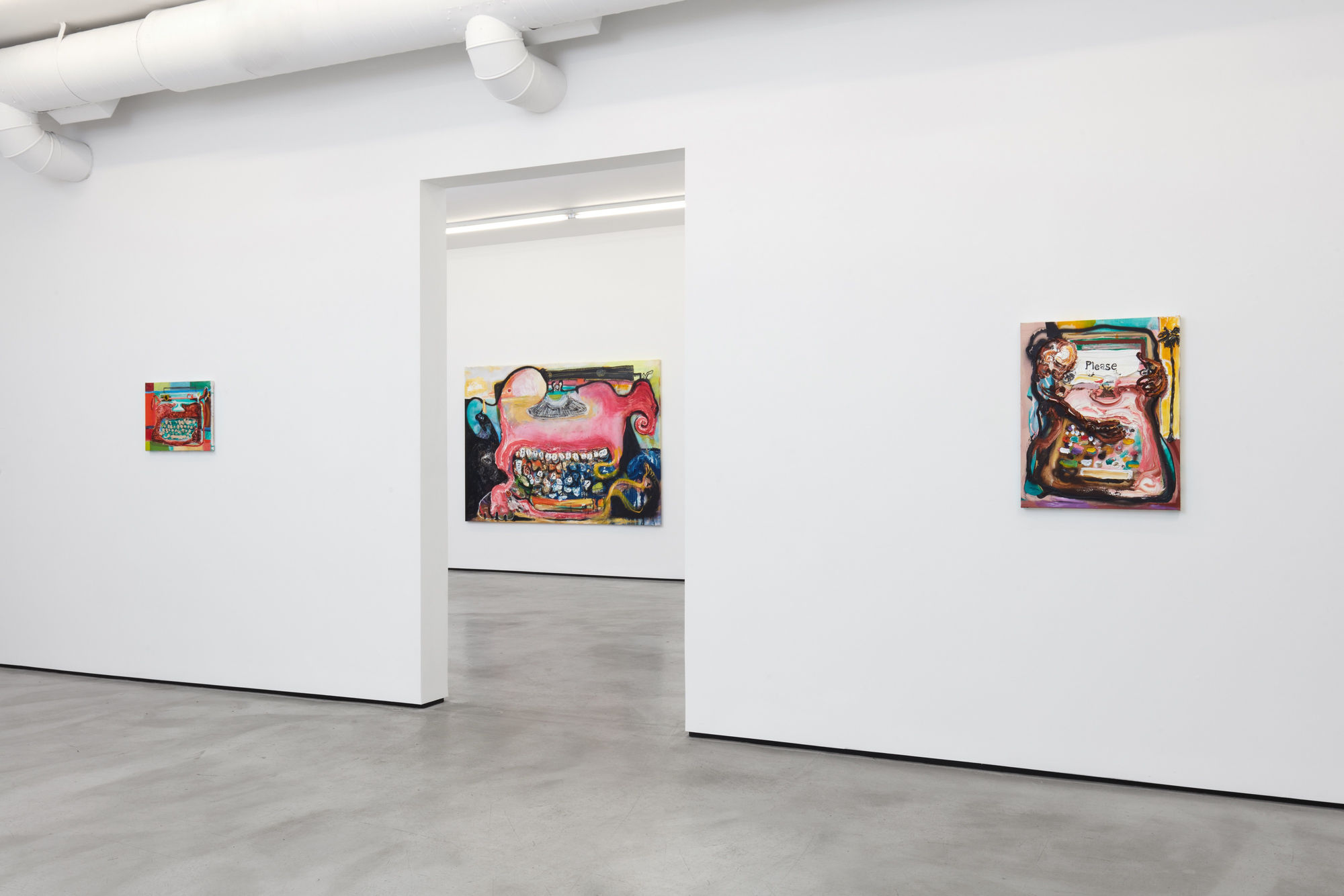 Installation view of Sam Messer, Go to it laughing, 2022