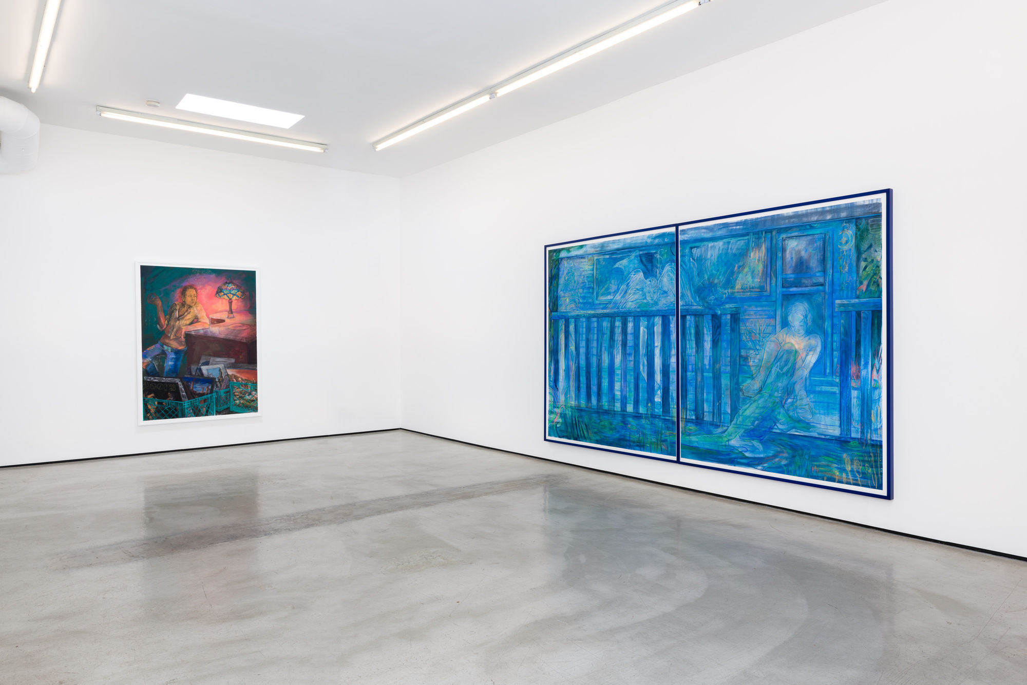 Installation view of Alina Perez: Controlled Folly at M+B, 2022