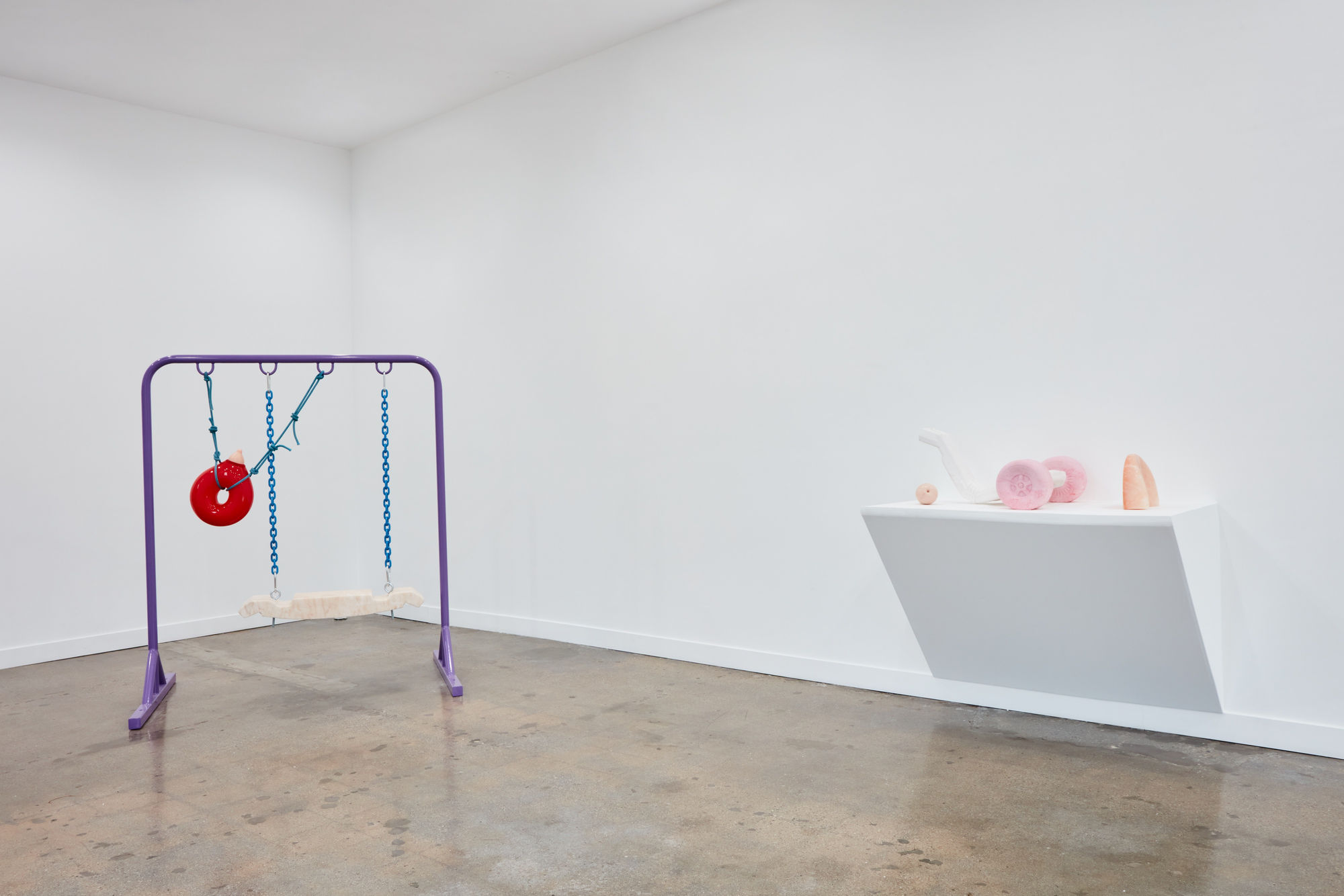 Installation view of Nevine Mahmoud: foreplay II at M+B Doheny, December, 2021 - January 22, 2022