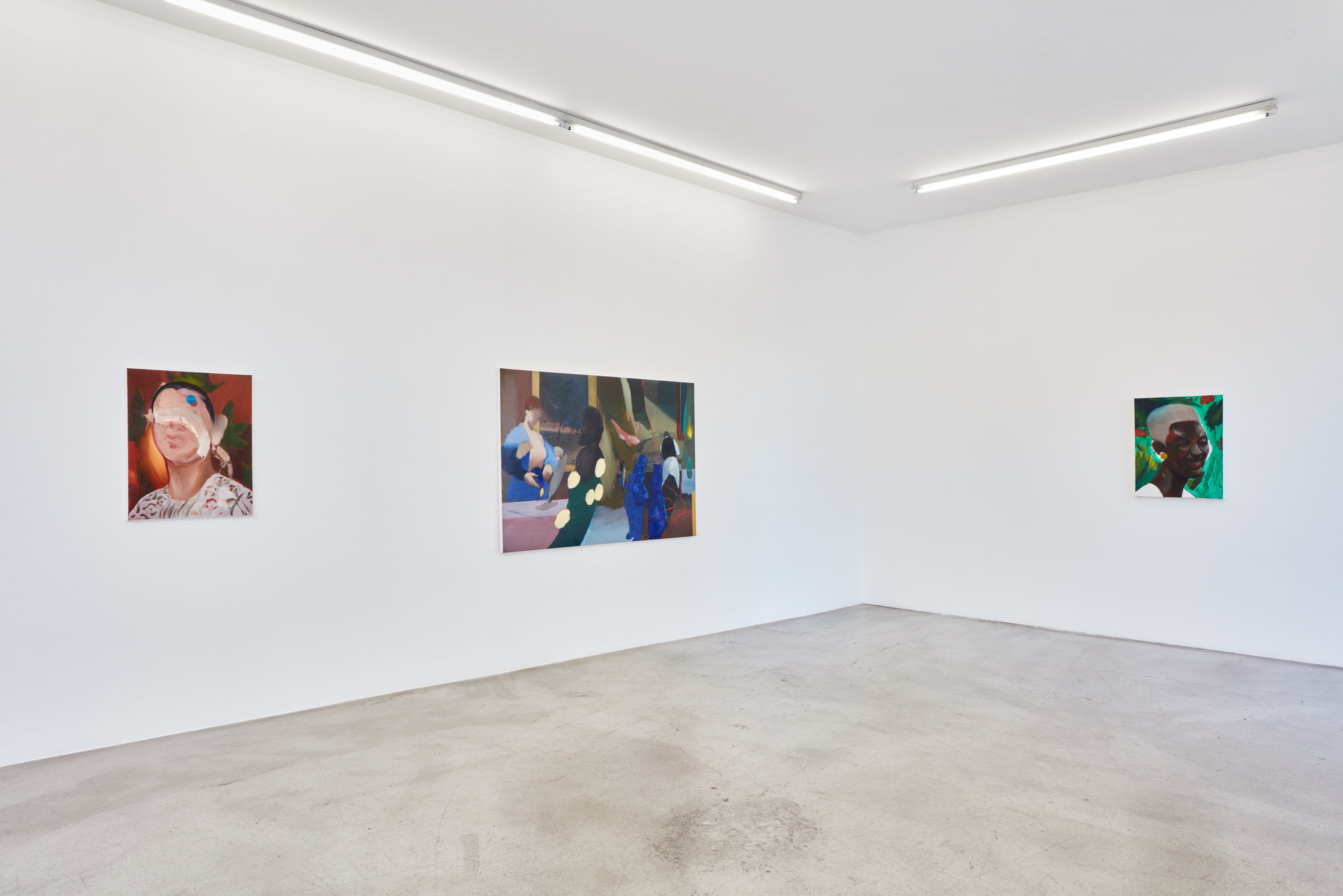 Installation view of Kenrick McFarlane: Naked & Famous at M+B, December 11, 2021 - January 22, 2022.